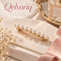 Qelvoriq™ Ivory Pearl Row Hair Barrette — image 1